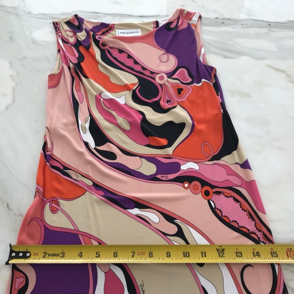 EMILIO PUCCI ORANGE MULTI BELTED DRESS MODEL 11RL95 SIZE IT 42 / US 8 NWOTS! - Picture 10 of 16